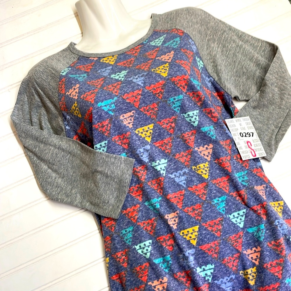 LulaRoe Pizza 🍕 Printed Randy Top-#0297
